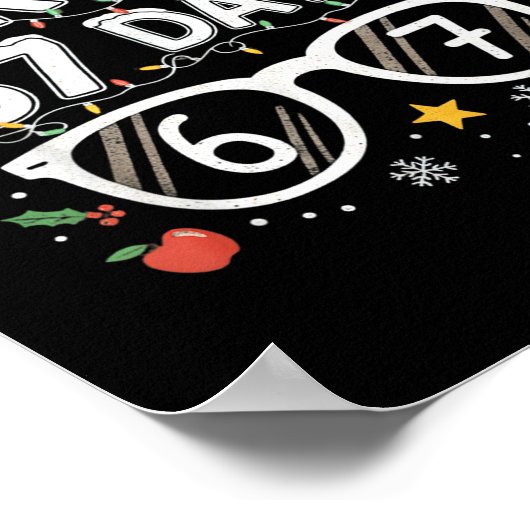 Bruh 67 Days Christmas Funny School Student  ポスター (角)