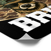 Bruh 67 Deer Funny Deer Hunting Camo Hat Youth Tee ポスター (角)