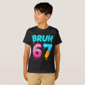 Bruh 67 Drippy Ice Cream Donut Funny Essential  Tシャツ (正面フル)