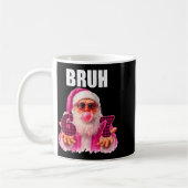 Bruh 67 Santa Bubble Gum Six Seven Meme Christmas コーヒーマグカップ (左)
