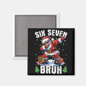 Bruh 67 Six Seven サンタ ダビング クリスマスTシャツ B マグネット (正面/裏面)