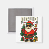 Bruh 67 Six Seven 6 7 メメクリスマスサンタパジャマ マグネット (正面/裏面)
