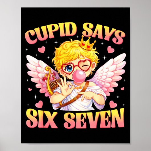 Bruh 67 Six Seven 6 7 メンバー バレンタイン 楽しい 女性 ポスター (正面)