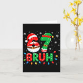 Bruh 67 Six Seven 6 7 Meme Christmas  カード (黄色い花)