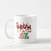 Bruh 67 Six Seven 6 7 Meme Christmas Candy Cane Li コーヒーマグカップ (左)