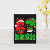 Bruh 67 Six Seven 6 7 Meme Christmas Funny Boy Gir カード (黄色い花)