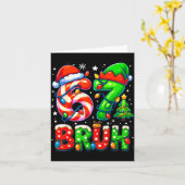 Bruh 67 Six Seven 6 7 Meme Christmas Funny Boy Gir カード (黄色い花)