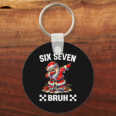 Bruh 67 Six Seven 6 7 Meme Christmas Funny Boy Gir キーホルダー (正面)