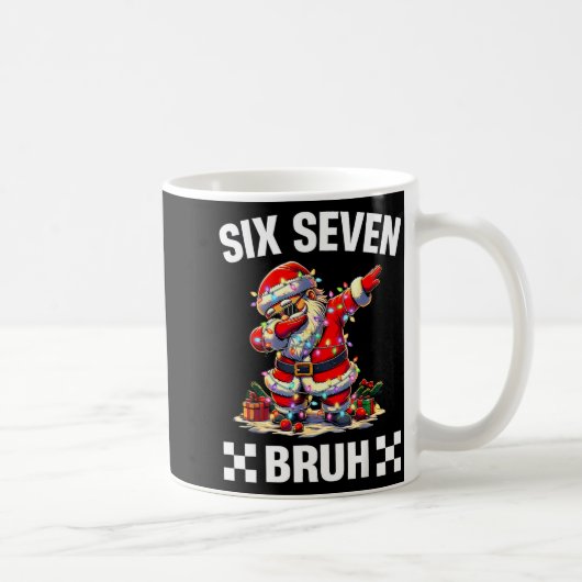 Bruh 67 Six Seven 6 7 Meme Christmas Funny Boy Gir コーヒーマグカップ (右)
