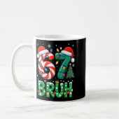 Bruh 67 Six Seven 6 7 Meme Christmas Funny Boy Gir コーヒーマグカップ (左)