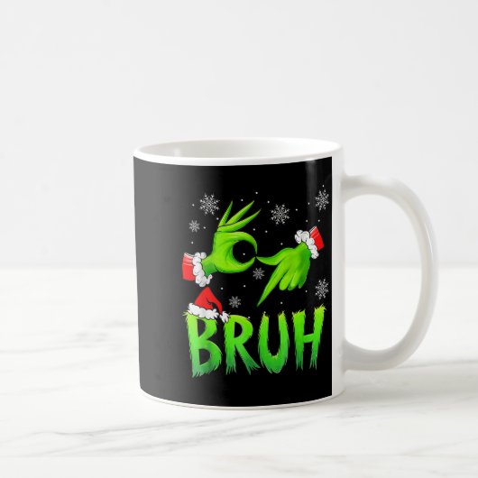 Bruh 67 Six Seven 6 7 Meme Christmas Funny Gen Alp コーヒーマグカップ (右)