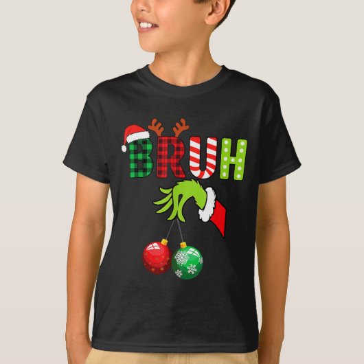 Bruh 67 Six Seven 6 7 Meme Christmas Funny Gen Alp Tシャツ (正面)