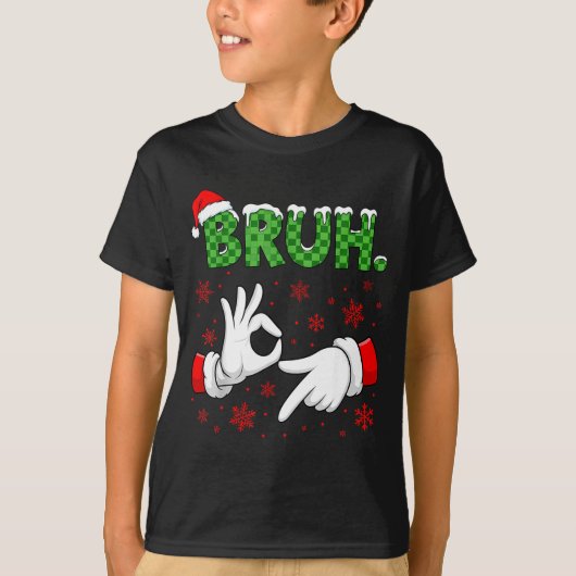 Bruh 67 Six Seven 6 7 Meme Christmas Funny Gen Alp Tシャツ (正面)