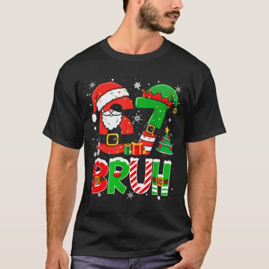 Bruh 67 Six Seven 6 7 Meme Funny Christmas Boys Gi Tシャツ (正面)