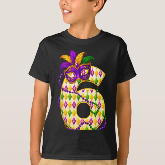 Bruh 67 Six Seven 6 7 Meme Funny Mardi Gras Kids M Tシャツ (正面)