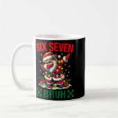 Bruh 67 Six Seven Funny Christmas Santa Claus 6 7  コーヒーマグカップ (左)