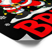 Bruh 67 Six Seven Santa Dabbing Christmas Meme Boy ポスター (角)
