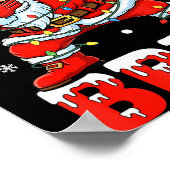 Bruh 67 Six Seven Santa Dabbing Christmas Men Boys ポスター (角)