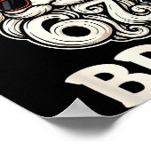 Bruh 6 7 Christmas 67 Santa Six Seven Christmas Bo ポスター (角)