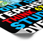 Bruh 6 Out Of 7 Teachers Think 67 Percent Students ポスター (角)