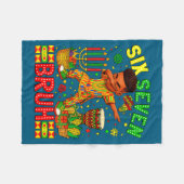 Bruh American Black History 67 Seven African Dabbi フリースブランケット (正面(横))