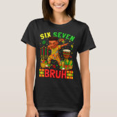 Bruh American Black History 67 Seven African Dabbi Tシャツ (正面)