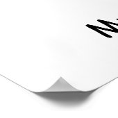 "Bruh" Appleカスタマイズ可能先生 ポスター (角)