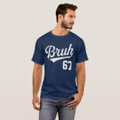 Bruh Baseball Style Number 67 Sports Bro Slang Mem Tシャツ (正面フル)