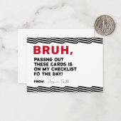 Bruh Boys バレンタインカード, 面白い子供用バレンタイン ノートカード (正面/裏面インサイチュ)