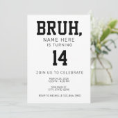 Bruh Bro Birthday Invitation 招待状 (スタンド正面)