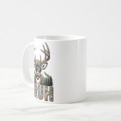 Bruh Camo Deer Hunting Camouflage Elk Buck Funny Y コーヒーマグカップ (正面左)