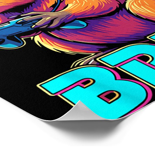 Bruh Capybara Funny Video Games Capybaras  ポスター (角)