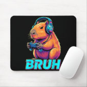 Bruh Capybara Funny Video Games Capybaras  マウスパッド (マウス)