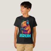 Bruh Capybara Funny Video Games Capybaras  Tシャツ (正面フル)