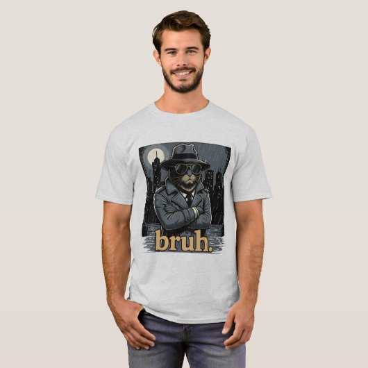 Bruh Cat Tシャツ (正面フル)