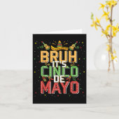 Bruh Cinco De Mayo Lets Fiesta 5 De Mayo Mexican K カード (黄色い花)