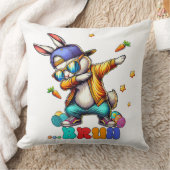 Bruh Dab Bunny Easter Funny クッション (ブランケット)