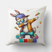Bruh Dab Bunny Easter Funny クッション (正面)