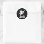 Bruh Dabbingおもしろい販売プレーヤーのギフトボーイズ女の子Ki ラウンドシール (バッグ)