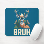 Bruh Deer Funny Deer Hunting Camo Hat Youth Kids S マウスパッド (マウス)
