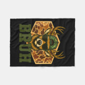 Bruh Deer Funny Deer Hunting Camo Hat Youth Teens  フリースブランケット (正面(横))
