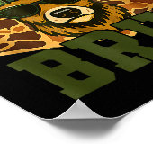 Bruh Deer Funny Deer Hunting Camo Hat Youth Teens  ポスター (角)