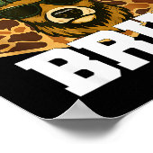 Bruh Deer Funny Deer Hunting Camo Hat Youth Teens  ポスター (角)