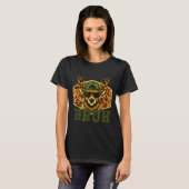 Bruh Deer Funny Deer Hunting Camo Hat Youth Teens  Tシャツ (正面フル)
