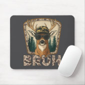 Bruh Deer Hunter Funny Deer Hunting Camo Men Teens マウスパッド (マウス)