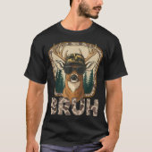 Bruh Deer Hunter Funny Deer Hunting Camo Men Teens Tシャツ (正面)