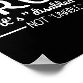 Bruh Disabled Not Unable障害プライド月Ha ポスター (角)