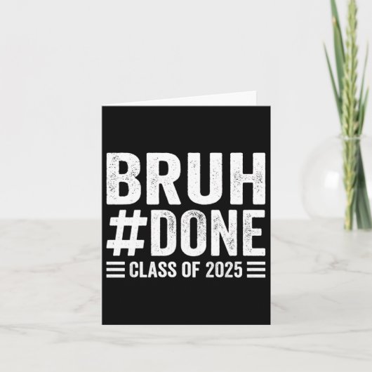 Bruh Done Cl Of 2025卒業20 カード (正面)