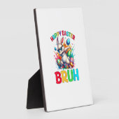 Bruh Easter Eggs Teens Boys Kids Easter Bunny East フォトプラーク (側面)