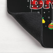 Bruh Funny Christmas Red Plaid Teens Boys Kids Xma マウスパッド (コーナー)